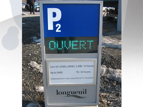 Groupe BLH, enseigne, signalisation, lettrage, design graphique, borne, mobilier urbain, lutrin