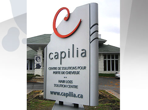 Groupe BLH, enseigne, signalisation, lettrage, design graphique, borne, mobilier urbain, lutrin