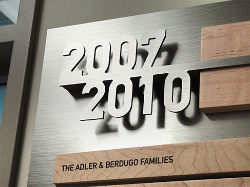 Groupe BLH, enseigne, signalisation, lettrage, design graphique, borne, mobilier urbain, lutrin